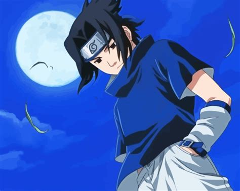 Sasuke Uchiha Naruto Anime Paint By Number Paint By Numbers For Sale