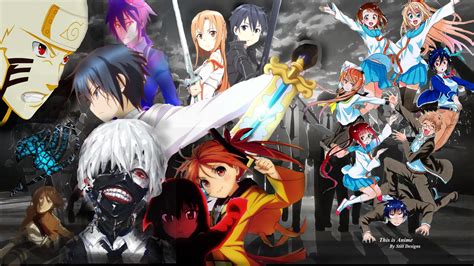 Anime Collage 1920x1080 Wallpapers Wallpaper Cave A6F