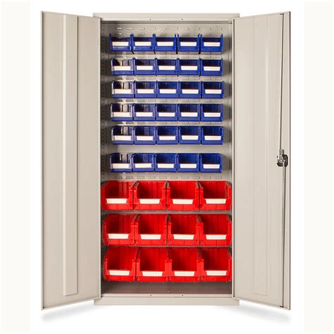 Small Part Bin Cabinet With 42 Bins 1830h X 915w X 457d By Elite 3d