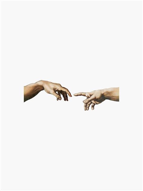 Aesthetic Hand Touch Sticker By Marcodarvish Redbubble Hand