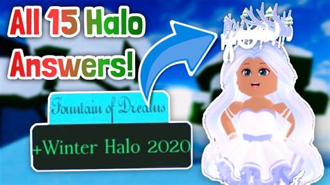 All 15 Halo Answers To Win Winter Halo 2020 Royale High Halo Answers