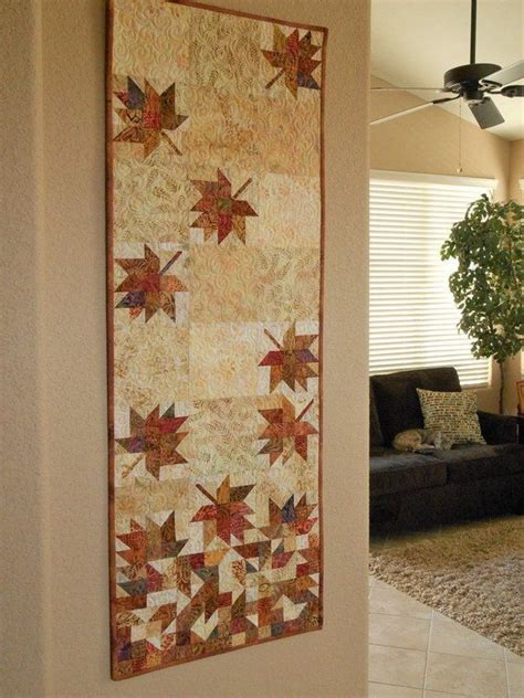 Fall Wall Decor Autumn Leaves Quilted Wall Hanging Fall Home Etsy