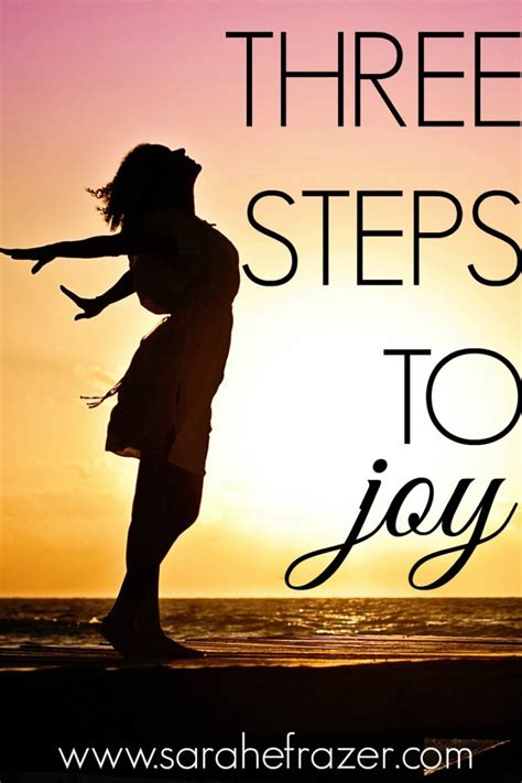Three Steps To Joy Sarah E Frazer