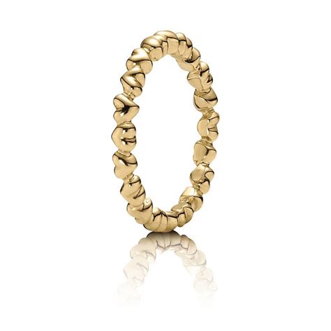 Forever Love Stackable Heart Ring 14k Gold Pandora Jewelr