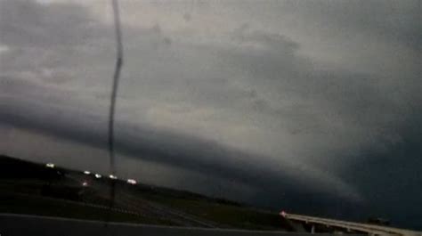 A rotating supercell thunderstorm over des moines, iowa looks otherworldly. "mothership" supercell storm northeast of Tulsa
