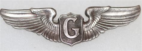 Original Full Size Us Ww2 Glider Pilot Wing Sterling Marked Butlers