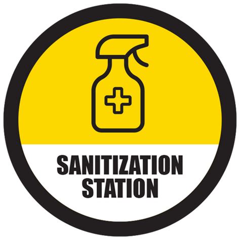 Series 5 Sanitization Station Floor Graphic Circle 17 Abc