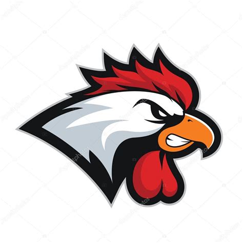 Chicken Rooster Head Mascot — Stock Vector © Sundatoon 155787274