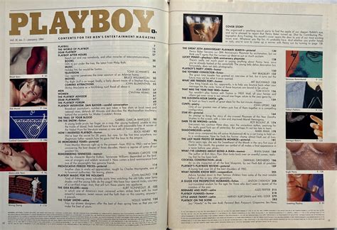 Playboy January Thirtieth Anniversary Issue Vintage Magazines