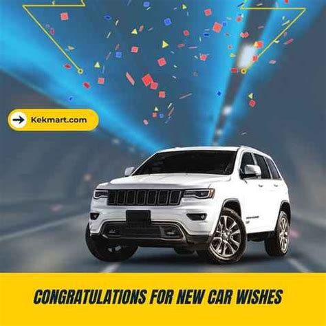 Congratulations For New Car Wishes Kekmart