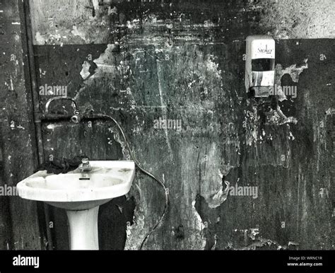 Old Dirty Bathroom Stock Photo Alamy