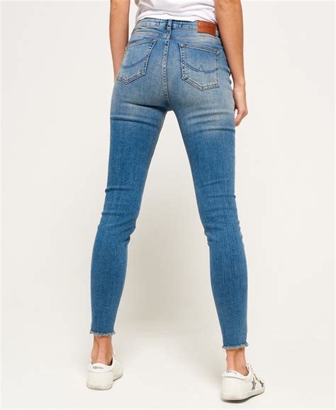 womens sophia skinny jeans in blue superdry uk