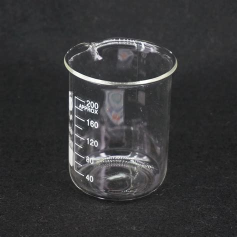 200ml Low Form Beaker Chemistry Laboratory Borosilicate Glass