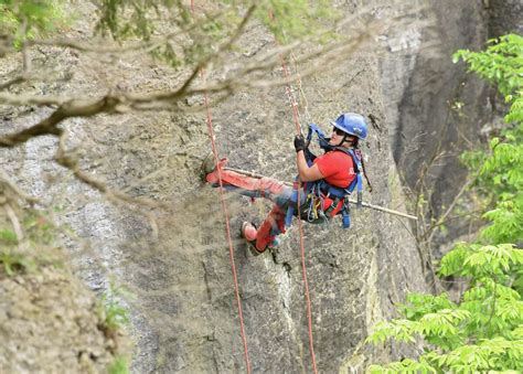Scaling The Cliff At Thacher Park To Reopen Iconic Trail
