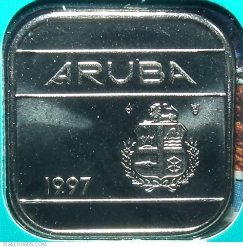 50 Cents 1997 Dutch State 1986 2000 Aruba Coin 44163