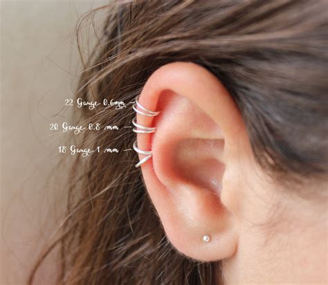 Tiny Helix Piercing Helix Earring Hoop Cartilage Hoop Helix Etsy Singapore