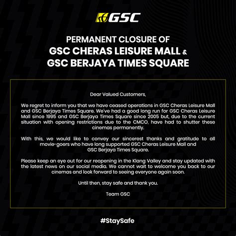 Berjaya times square theme park is the preferred venue to host your events. GSC Is Closing Its Cheras Leisure Mall & Berjaya Times ...
