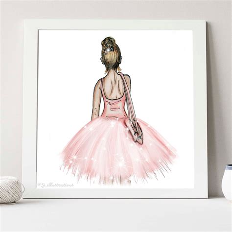 Pink Ballerina Illustration by Sjillustration | Etsy | Ballerina illustration, Pink ballerina ...