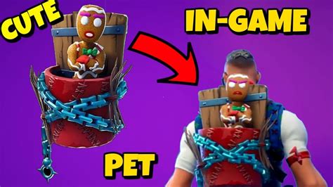 Cute New Gingerbread Pet In Game Fortnite Youtube