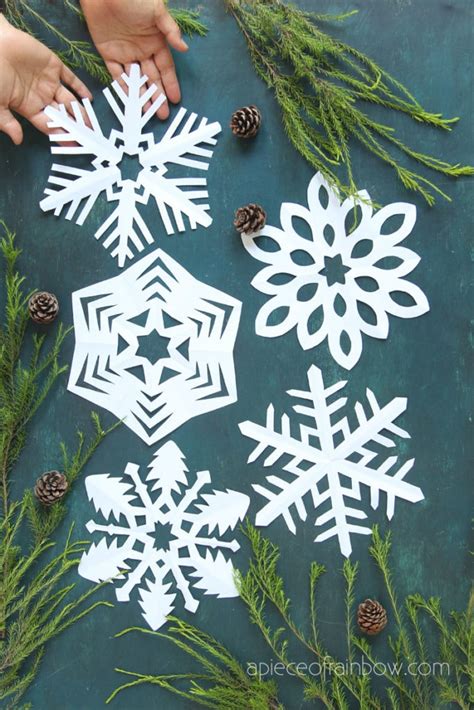 Christmas Snowflake Template Snowflake Crafts For Kids And Free