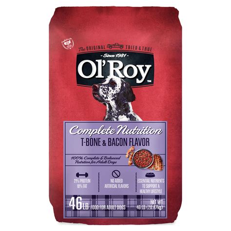 Ol Roy Complete Nutrition T Bone And Bacon Flavor Dry Dog Food 46 Lbs
