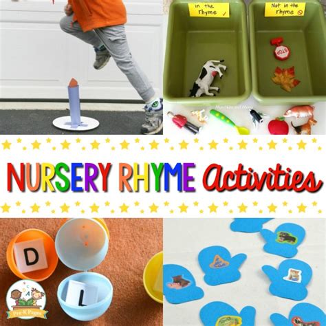 A topic that opens up a whole world of lively activities a nursery rhyme activities theme is just what you need! Nursery Rhymes Activities for Preschoolers - Pre-K Pages