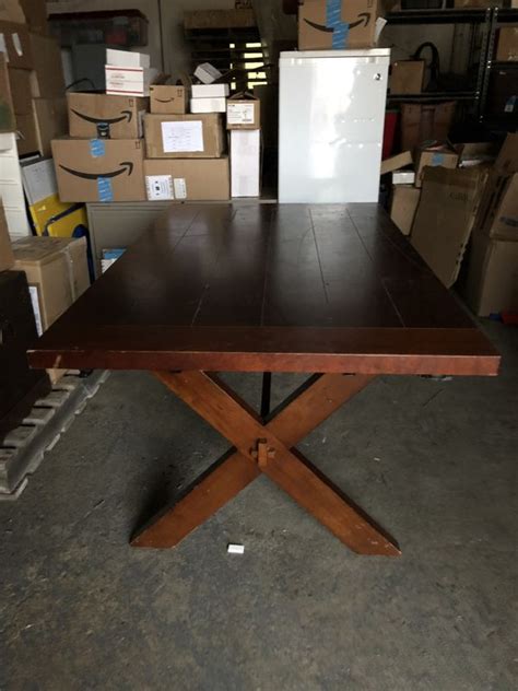 Find farmhouse tables and other rustic dining room tables now. Pier One Farmhouse Table with two leaves (seats up to 12 ...