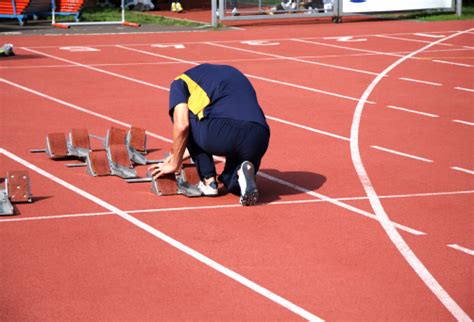 Running Track Starting Lines Stock Photo Download Image Now Istock