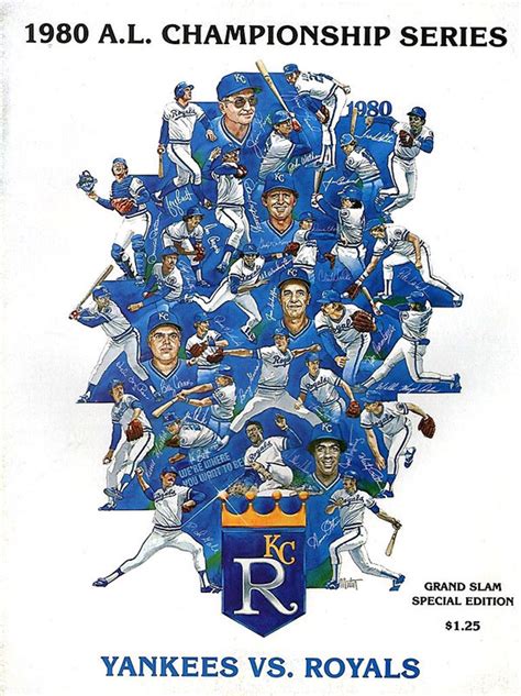 Mlb Alcs Program Kansas City Royals 1980