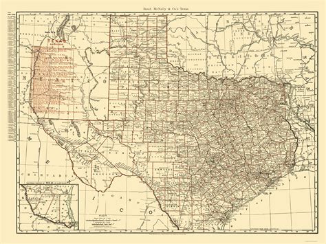 Texas State Railroad Map