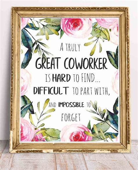 Coworker Leaving Goodbye Gift Office Wall Art Decor Printable Etsy