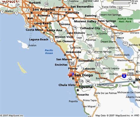 Map Of California Showing Laguna Beach And Los Angeles Beaches