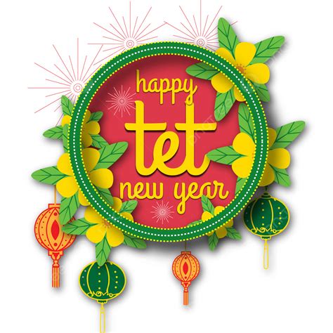 Tet New Year Vector Png Images Vietnamese New Year Tet Design