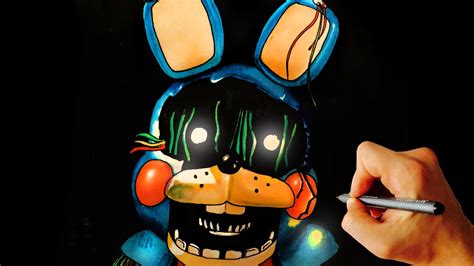 How To Draw Withered Toy Bonnie From Five Nights At Freddys Fnaf