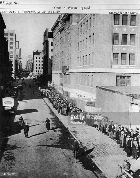 Great Depression Food Lines Photos And Premium High Res Pictures