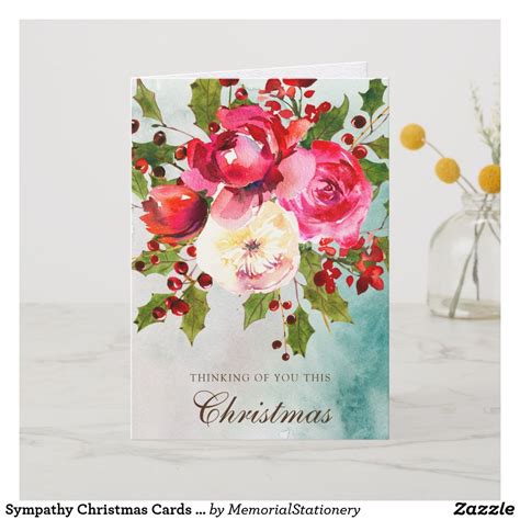 Sympathy Christmas Cards Thinking Of You 8 Zazzle Christmas Cards Cards Sympathy