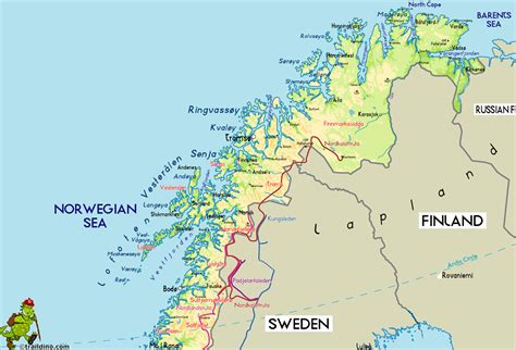 Norwegian Fjords Map