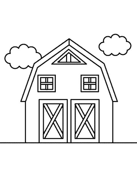 Barns Coloring Page Free Printable