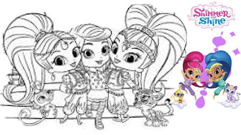 Cartoon series coloring pages, coloring pages / by aiza. Disney Shimmer and Shine Super Coloring Book Pages ...