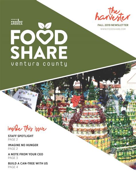 Последние твиты от food share ventura county (@foodsharevc). Newsletter - Food Share of Ventura County
