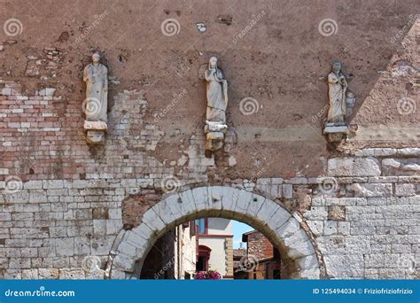 Spello Italy Touristic Place Detail Stock Photo Image Of