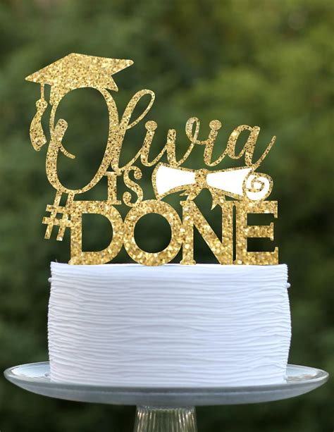 Personalized Cake Topper Graduation Centerpiece Class Of Etsy