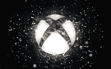 Download Wallpapers Xbox White Logo 4k White Neon Lights Creative