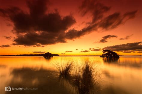Sunset In Tin Can Bay Seascape Photography Jon Wright