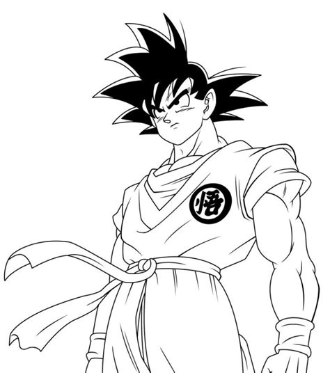 Las Mejores Imagenes De Goku Para Dibujar A Color Diviertete Con Estos Dibujos Para Colorear A