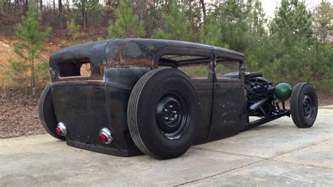 Ford Model A Sedan Bagged Rat Rod Chopped Air Ride Hot Rod Coupe Youtube