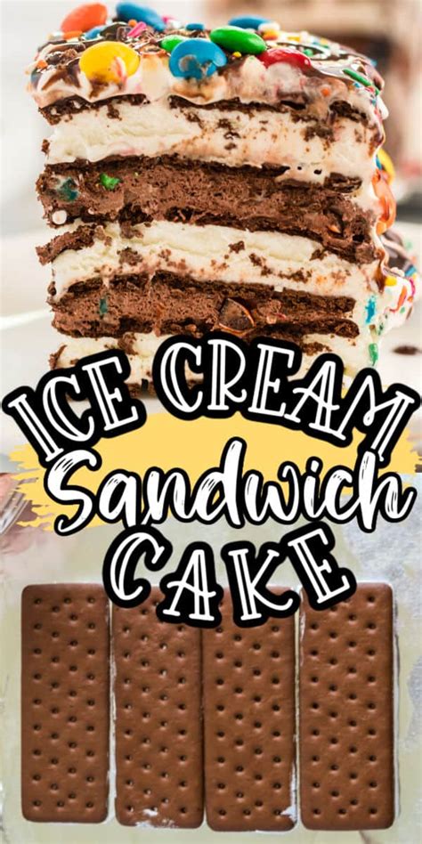 Super Easy Mandm Ice Cream Sandwich Cake Princess Pinky Girl