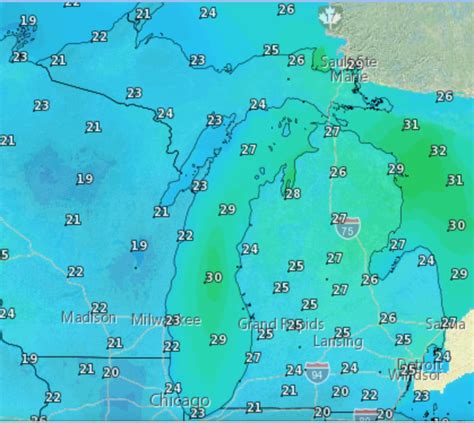 Michigans Weekend Weather Ends With A Mini Snowstorm