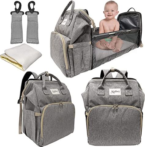 Kidley Multifunctional Diaper Bag With Changing Station Diaper Bag