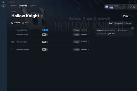 Hollow Knight Trainer 3 V1210 Mrantifun Download Gtrainers
